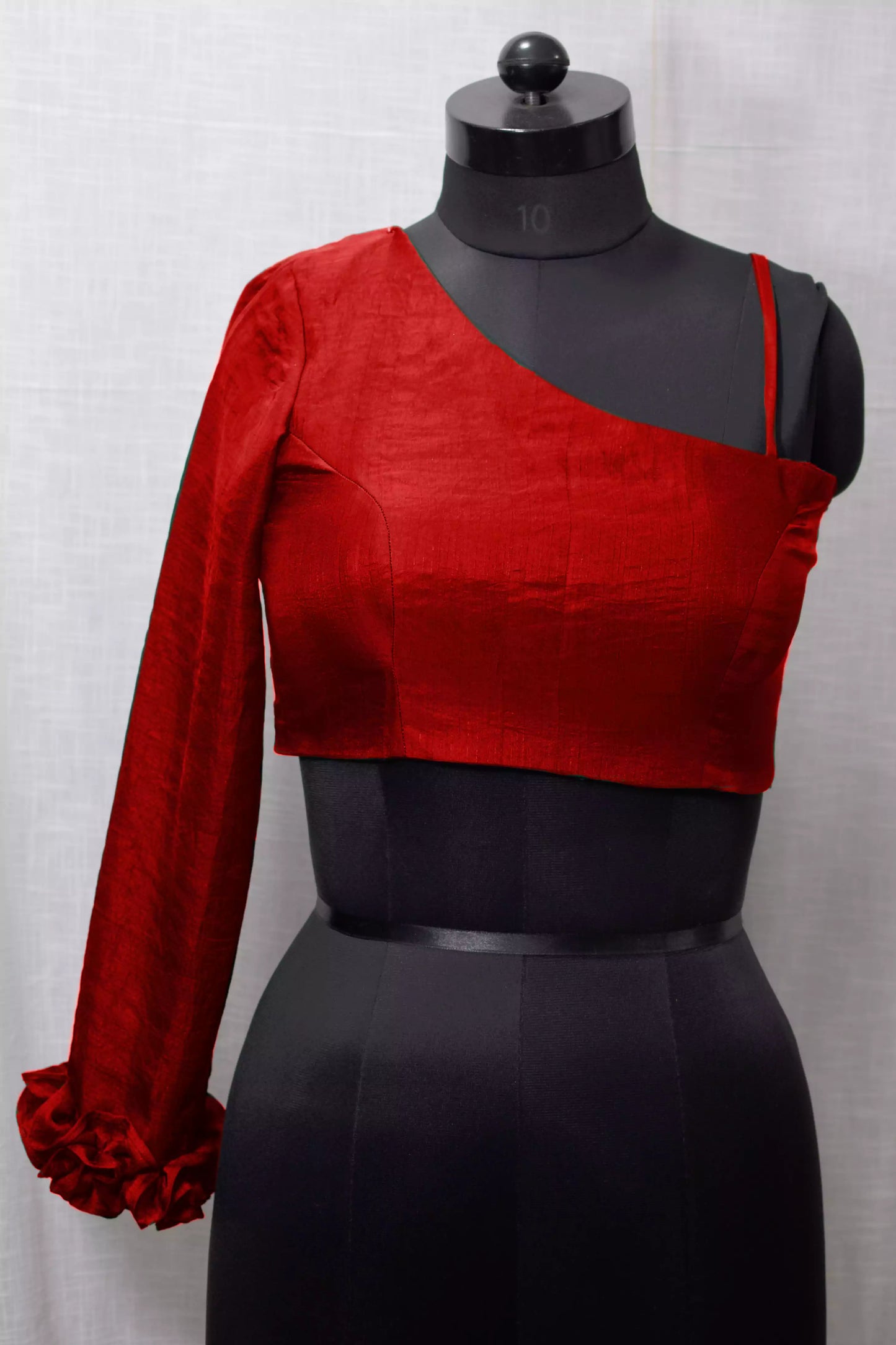 Silk Designer One shoulder Blouse