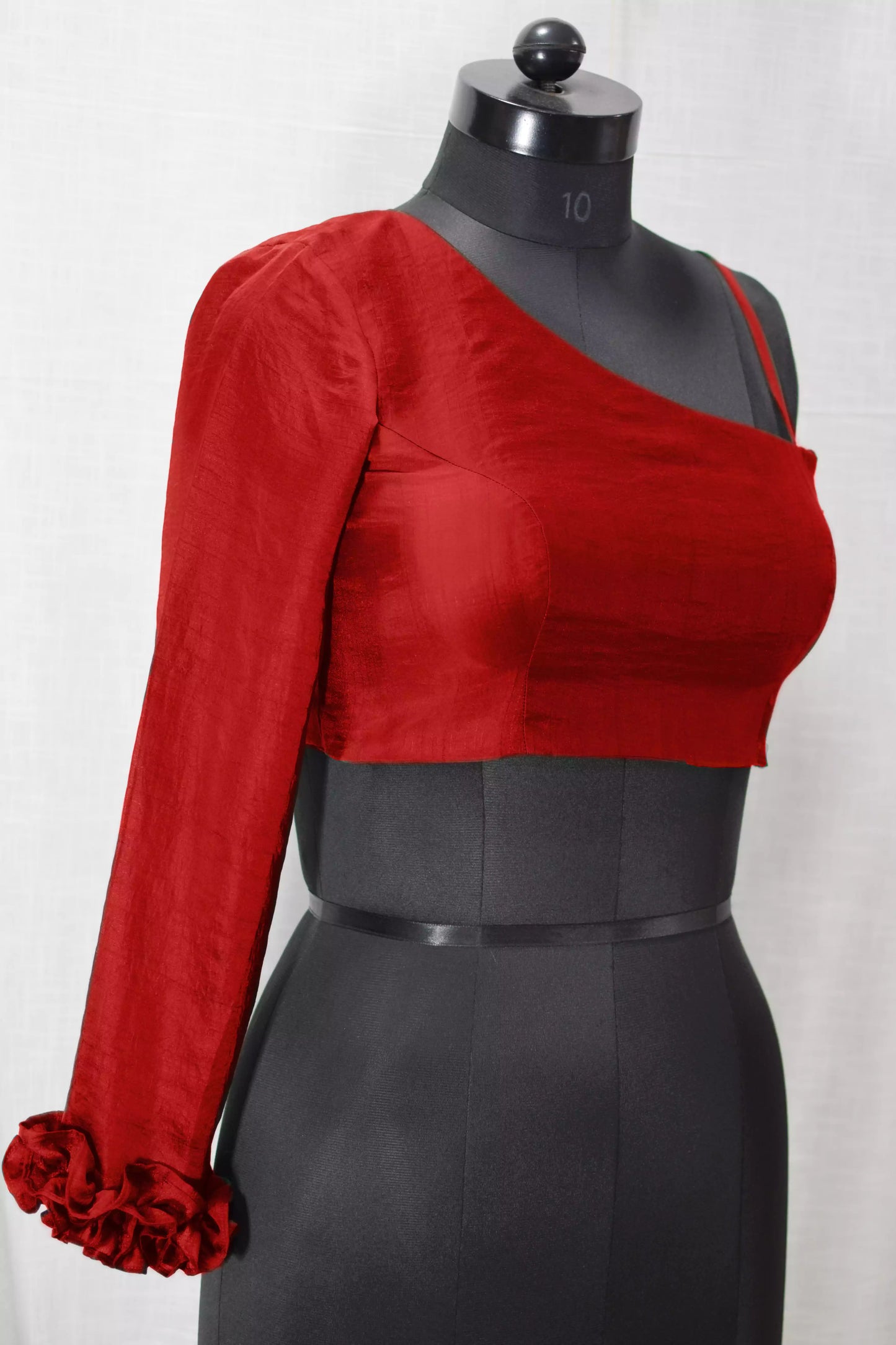 Silk Designer One shoulder Blouse