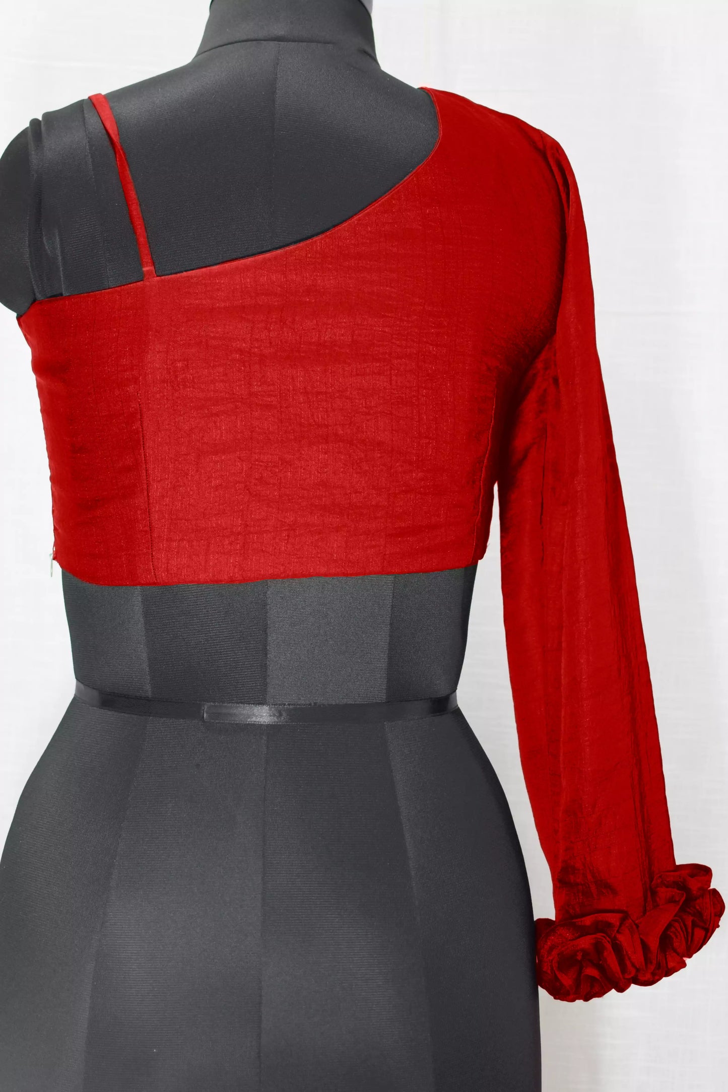 Silk Designer One shoulder Blouse