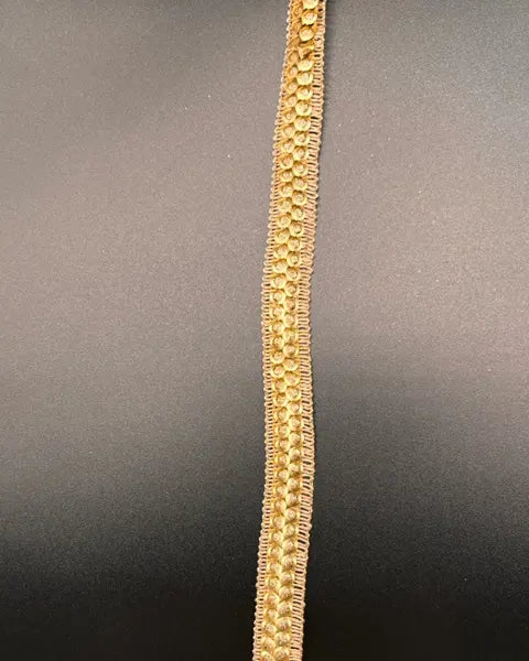 Golden Zari Lace with Intricate Design