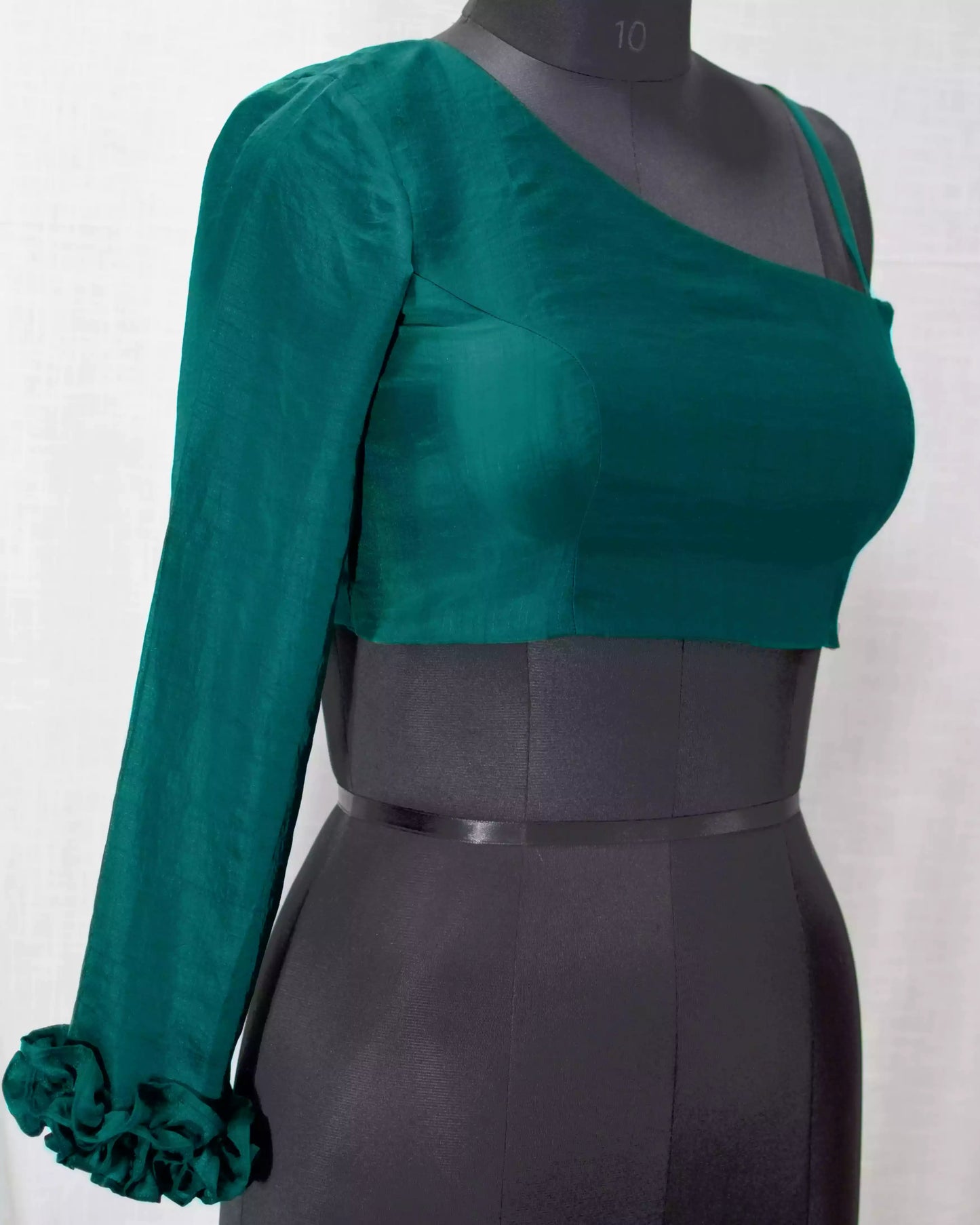 Silk Designer One shoulder Blouse