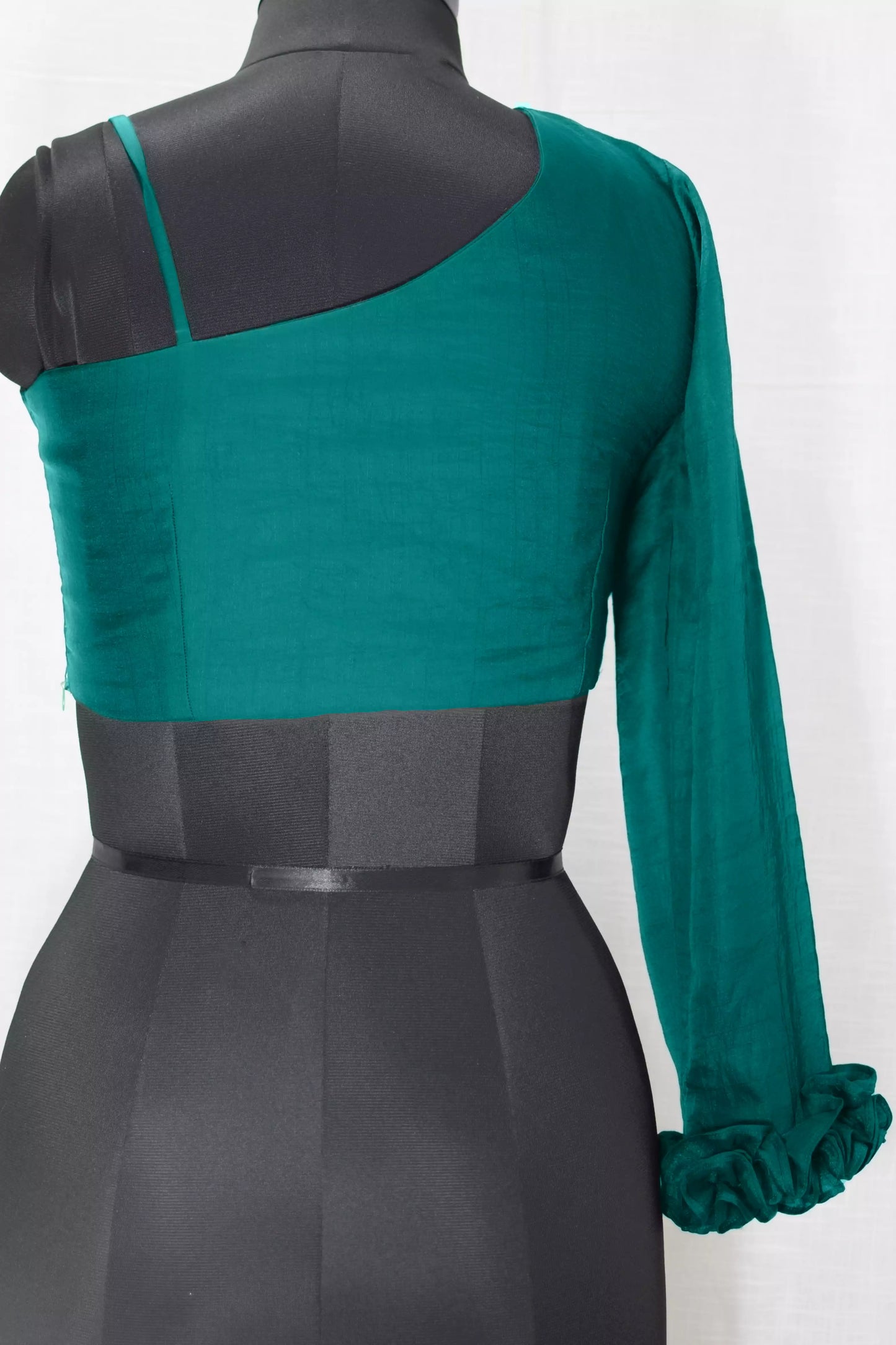 Silk Designer One shoulder Blouse