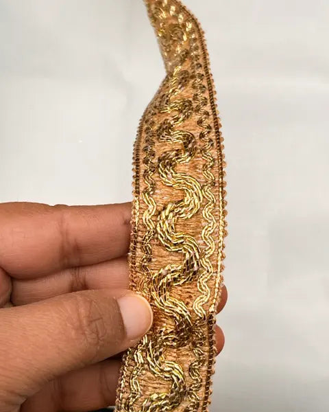 Designer Gold Zari Lace