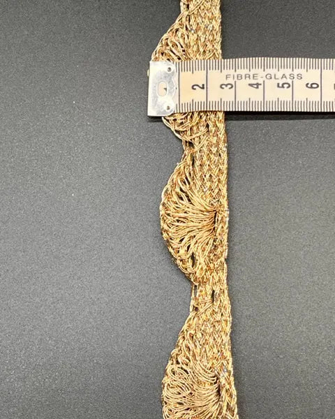 Designer Golden Zari Lace
