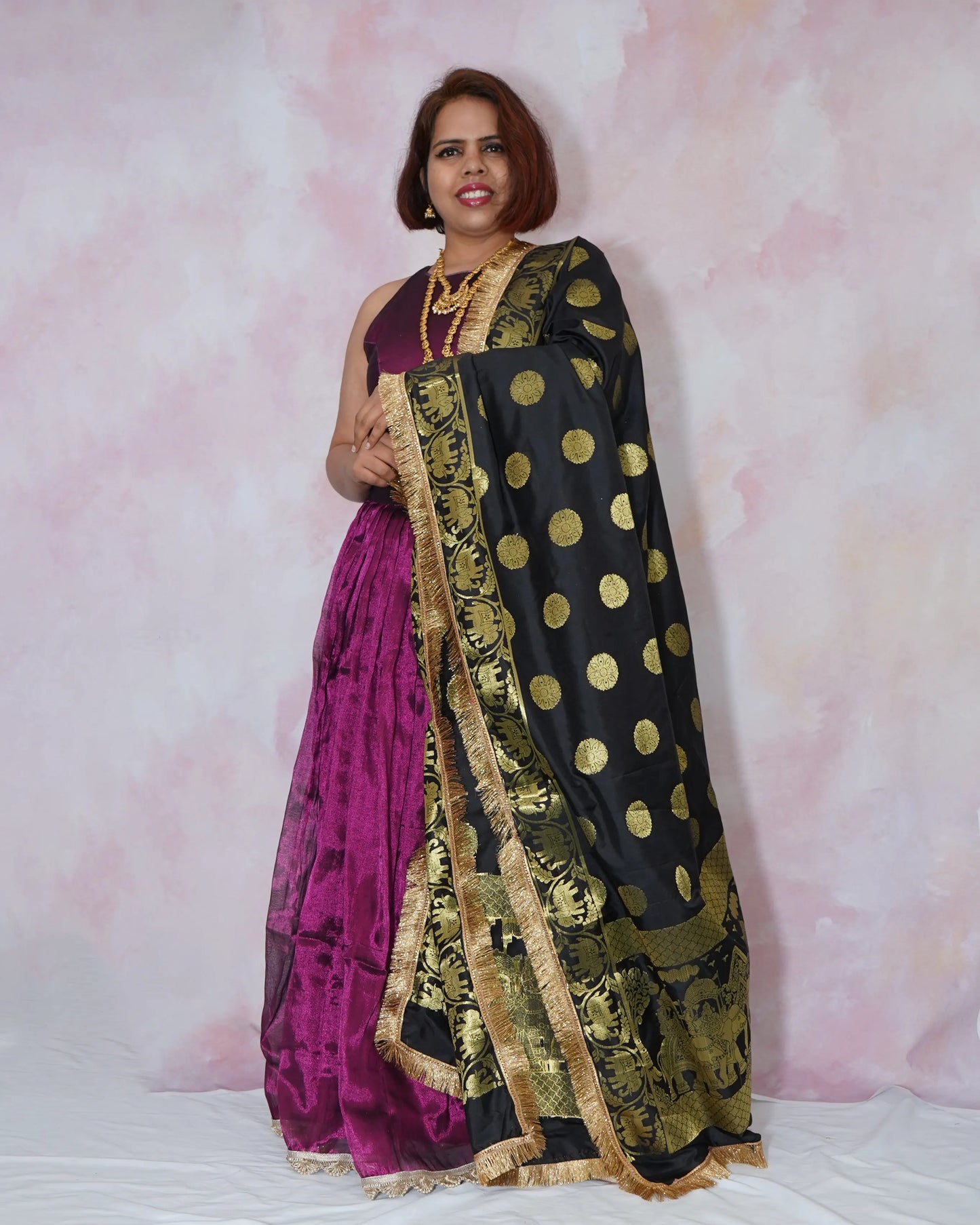 Plain Silk Lehenga Blouse