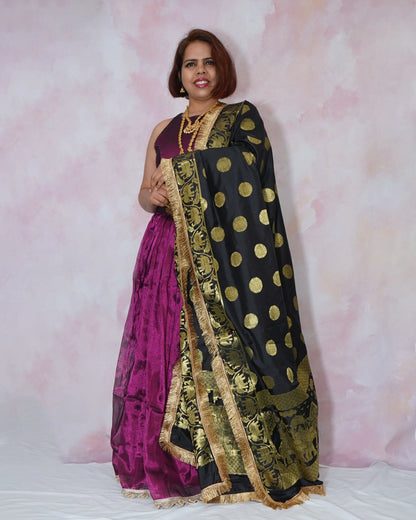 Plain Silk Lehenga Blouse