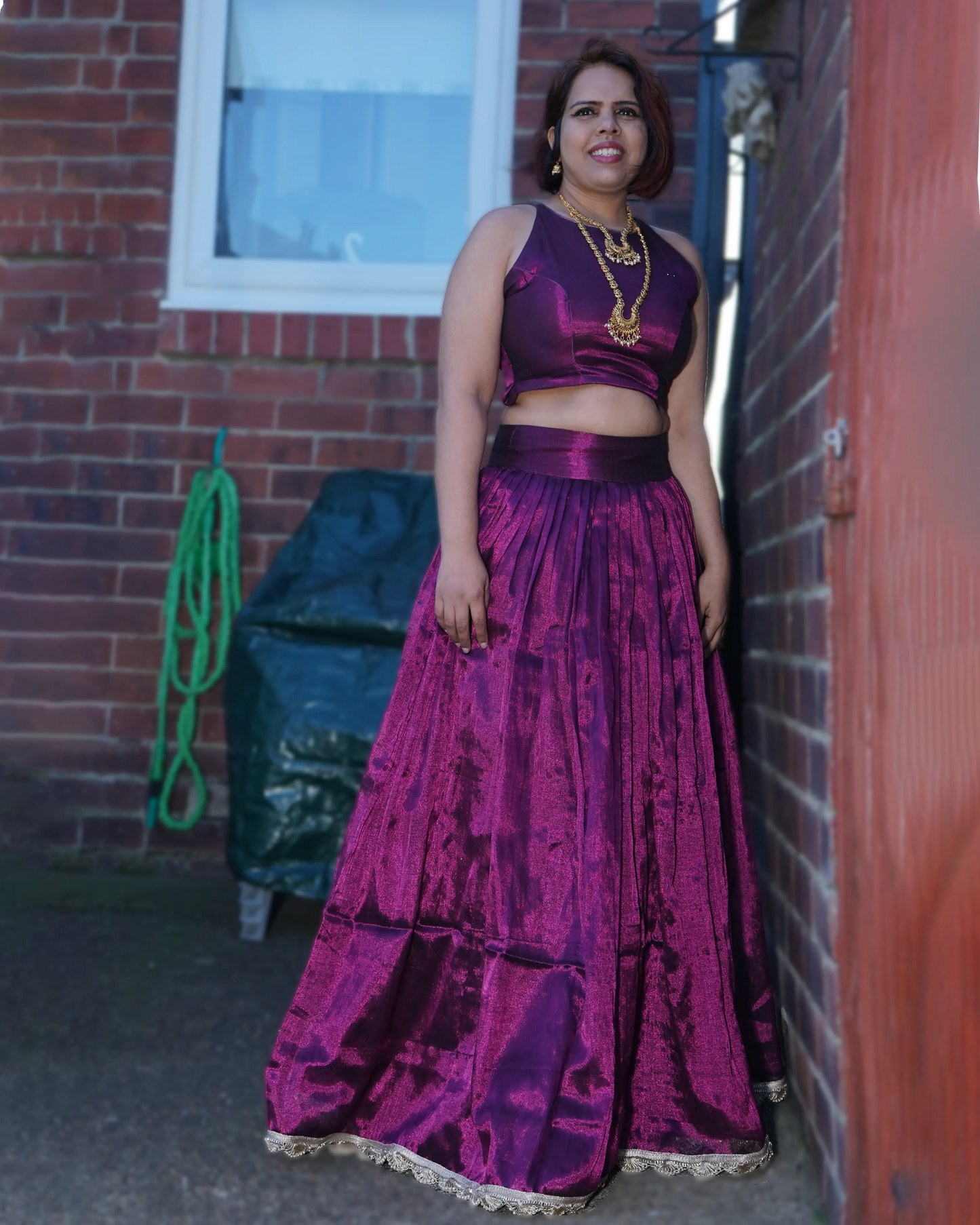 Plain Silk Lehenga Blouse
