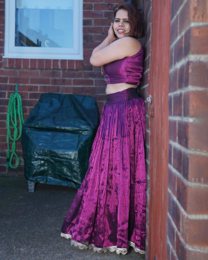 Plain Silk Lehenga Blouse