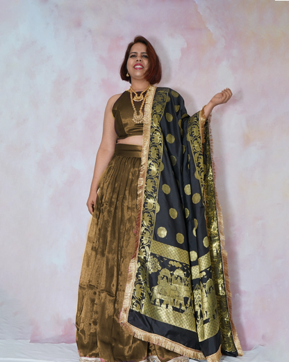 Plain Silk Lehenga Blouse